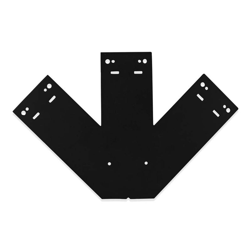 Ozco Building Products 56646 Truss Base Fan 3 Point Plate (1 Per Pack), Black